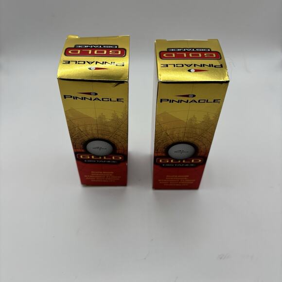 Pinnacle Gold Distance Golf Balls - 6 total (2 packs of 3 Golf Balls) Brand New - Picture 2 of 6